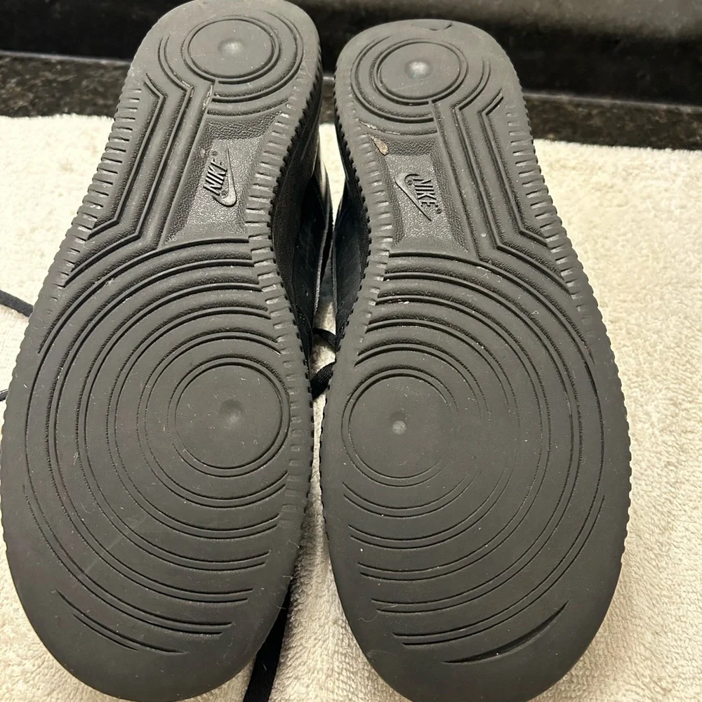 Size 9.5 Nike Court Vision Low Triple Black
